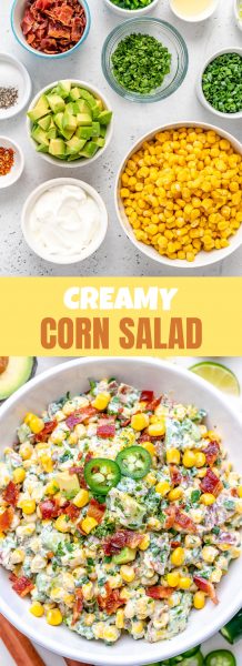 Creamy Avocado Corn Salad | Clean Food Crush