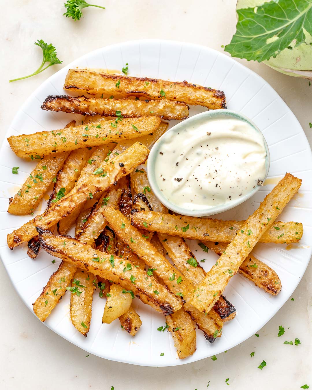 Fries | Kohlrabi Food Clean Crush