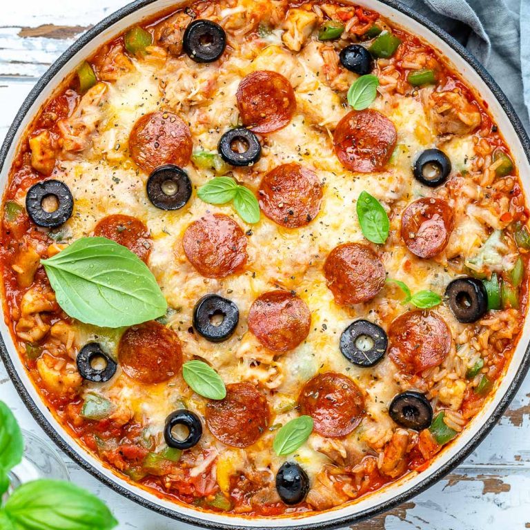OnePan Protein Packed Pizza Inspired Bake Clean Food Crush