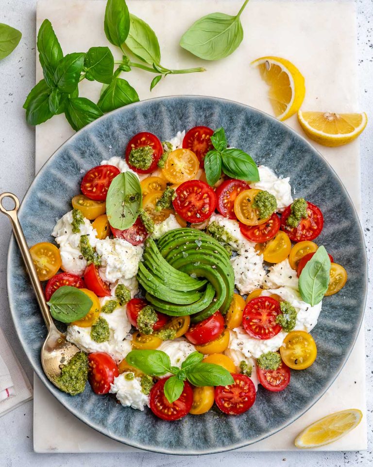 Avocado Caprese Salad | Clean Food Crush