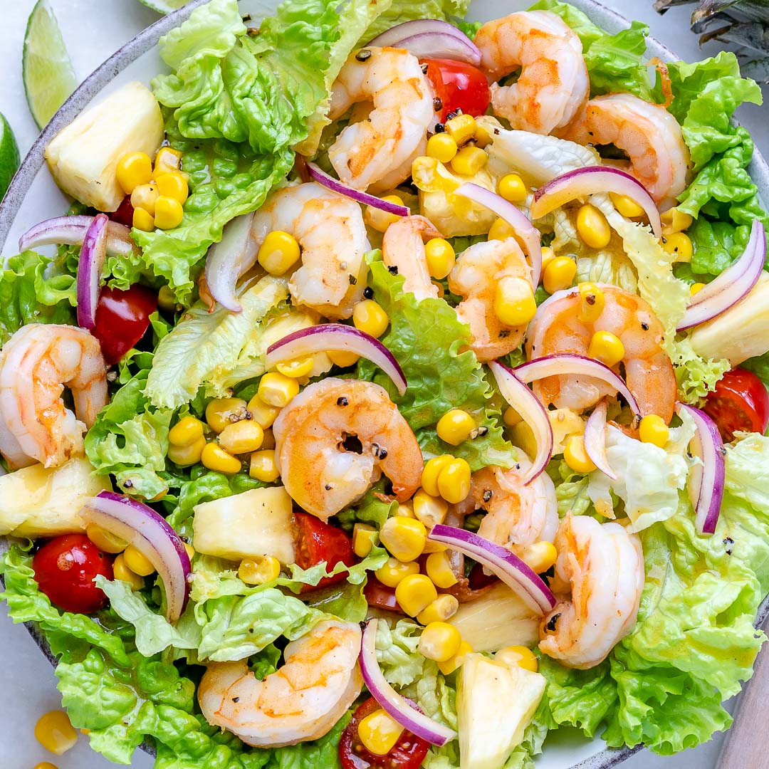 Pineapple + Shrimp Salad | Clean Food Crush