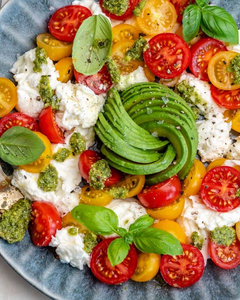 Avocado Caprese Salad | Clean Food Crush