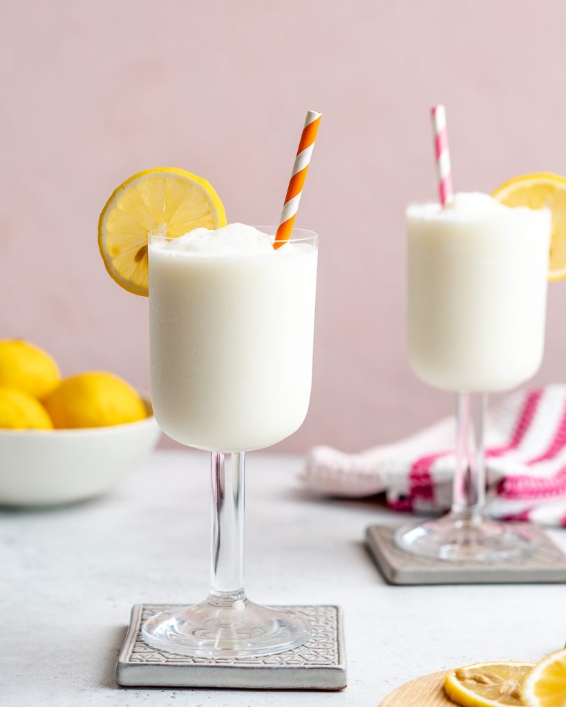 Frozen Whipped Coconut Limonade or Lemonade