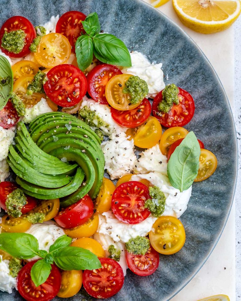 Avocado Caprese Salad | Clean Food Crush