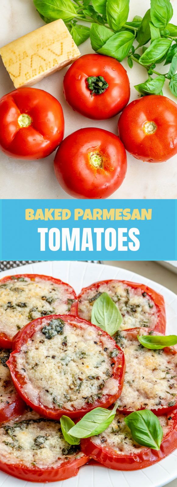 Baked Parmesan Tomatoes | Clean Food Crush