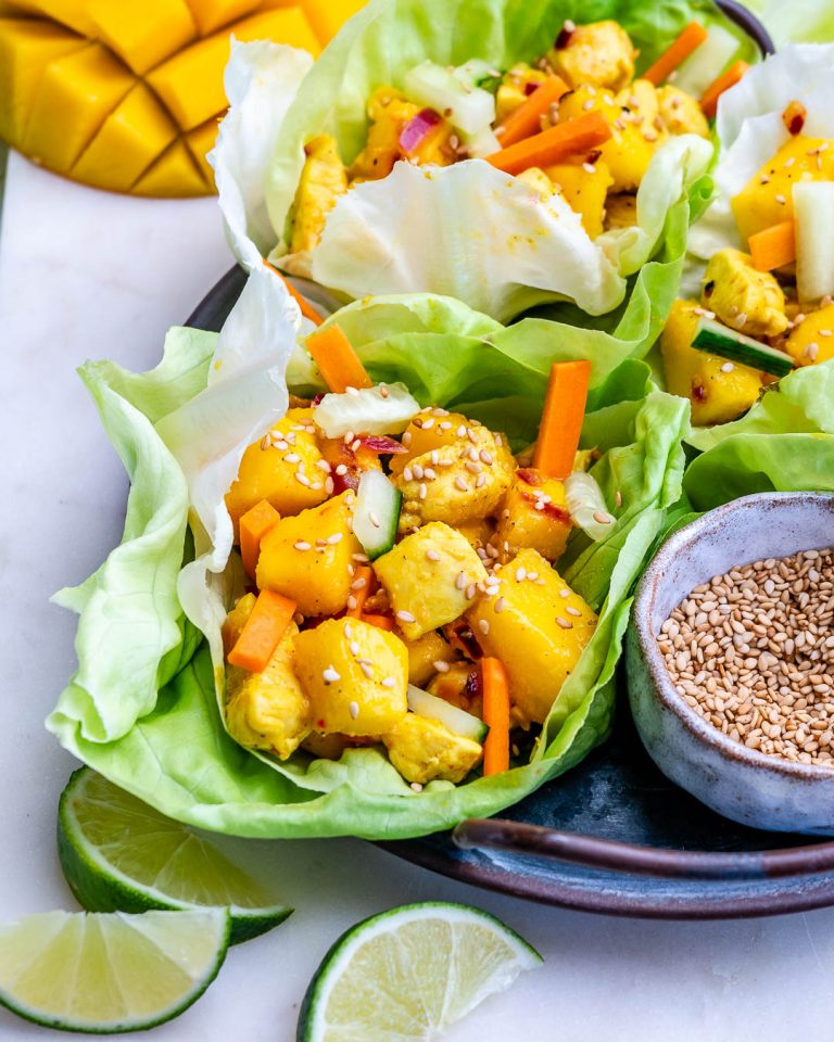 Mango Chicken Lettuce Wraps Clean Food Crush