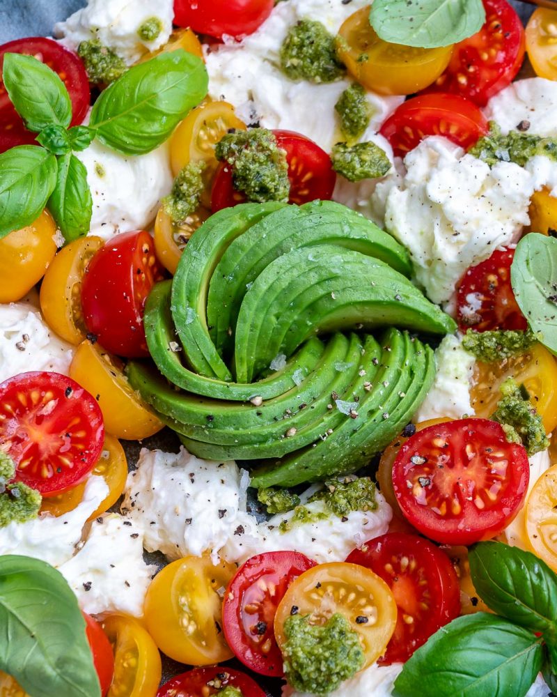 Avocado Caprese Salad Clean Food Crush