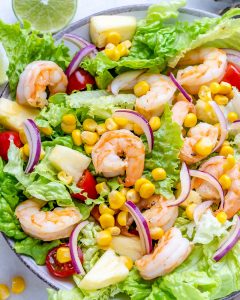 Pineapple + Shrimp Salad | Clean Food Crush