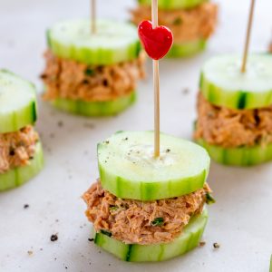 Tuna Cucumber Party Bites | Clean Food Crush