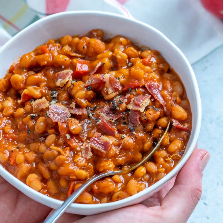 Healthier Crockpot ‘Baked’ Beans Clean Food Crush