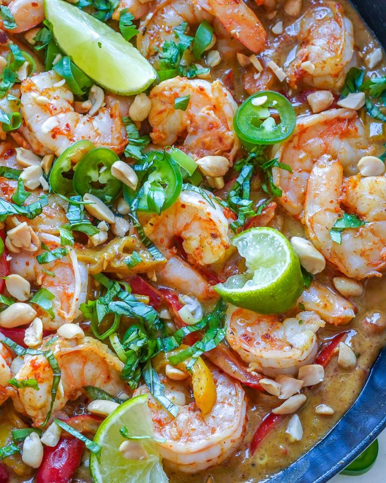 One Pan Shrimp Coconut Curry | Clean Food Crush
