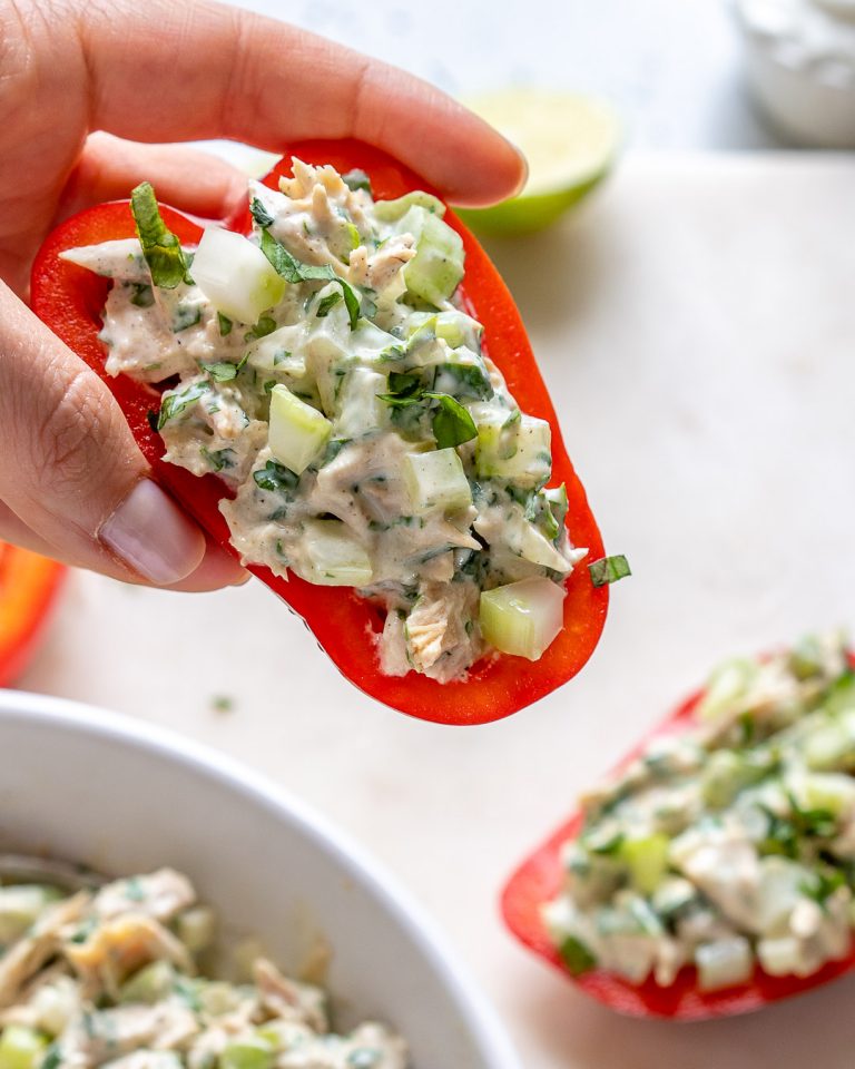 Tarragon Tuna Salad “Boats” Clean Food Crush