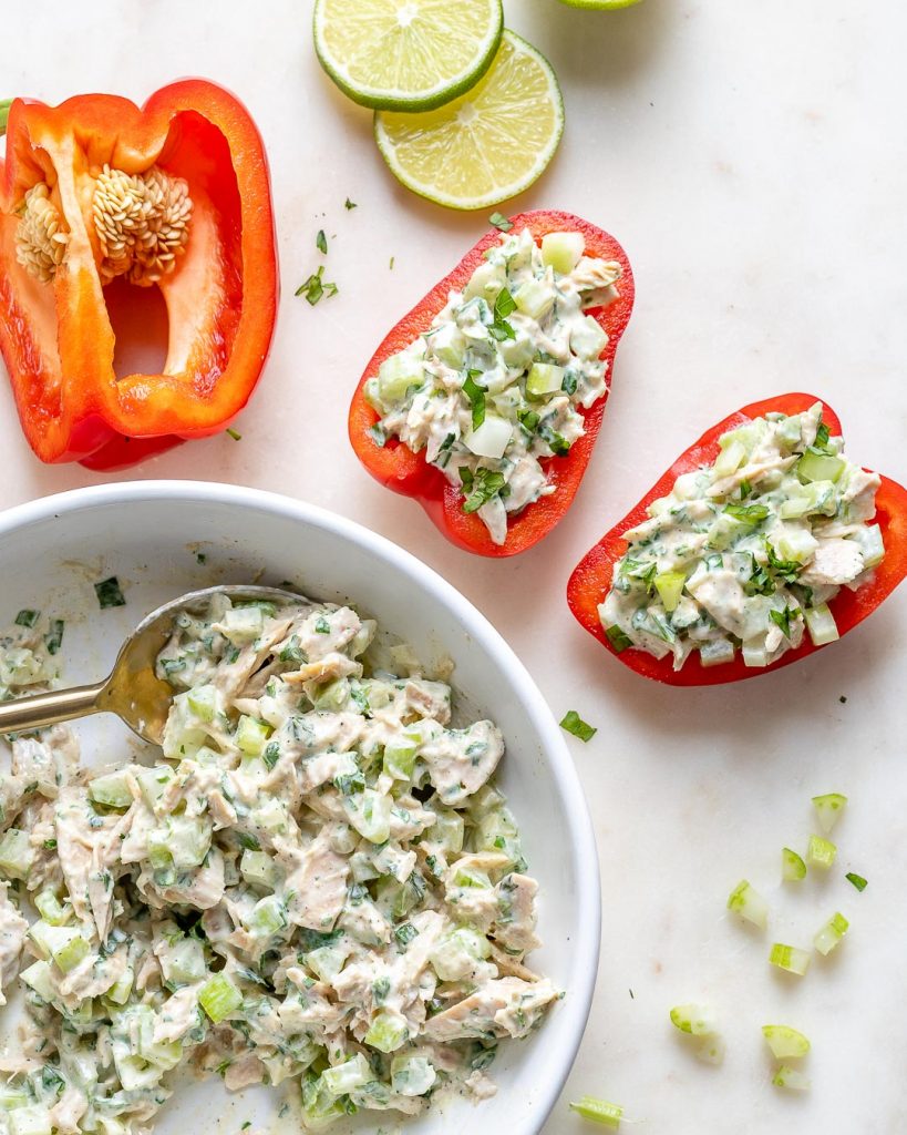 Tarragon Tuna Salad “Boats” Clean Food Crush