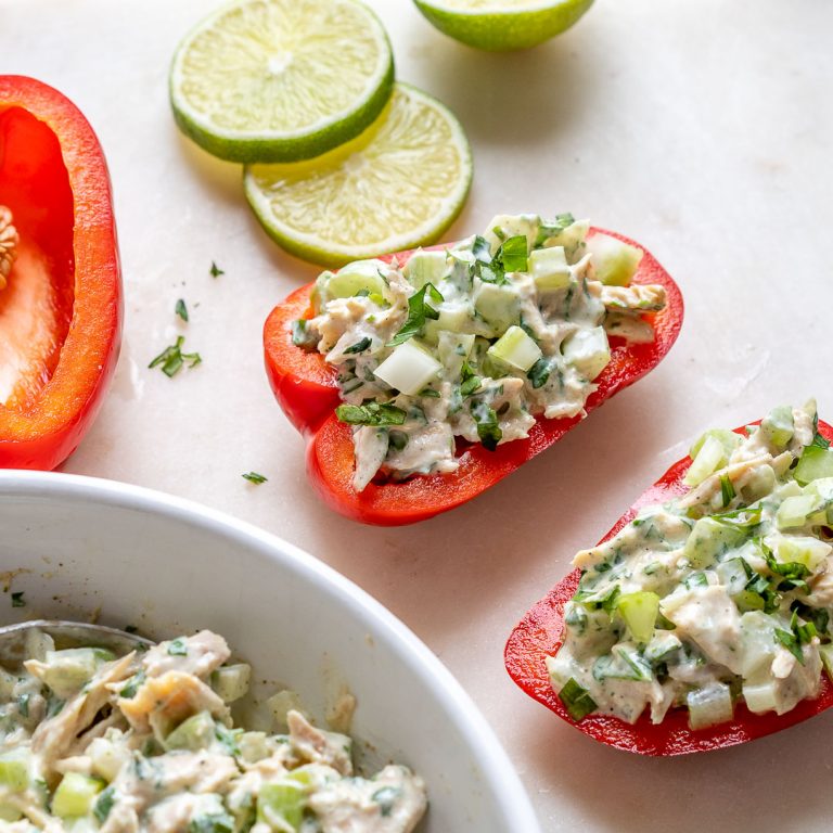 Tarragon Tuna Salad “Boats” Clean Food Crush