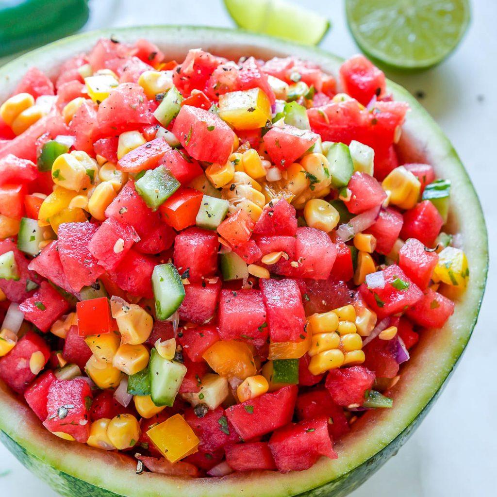 Watermelon + Corn Salsa Clean Food Crush