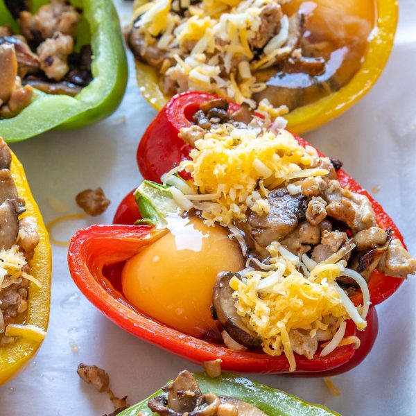 Breakfast Stuffed Peppers | Clean Food Crush