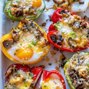 Breakfast Stuffed Peppers | Clean Food Crush