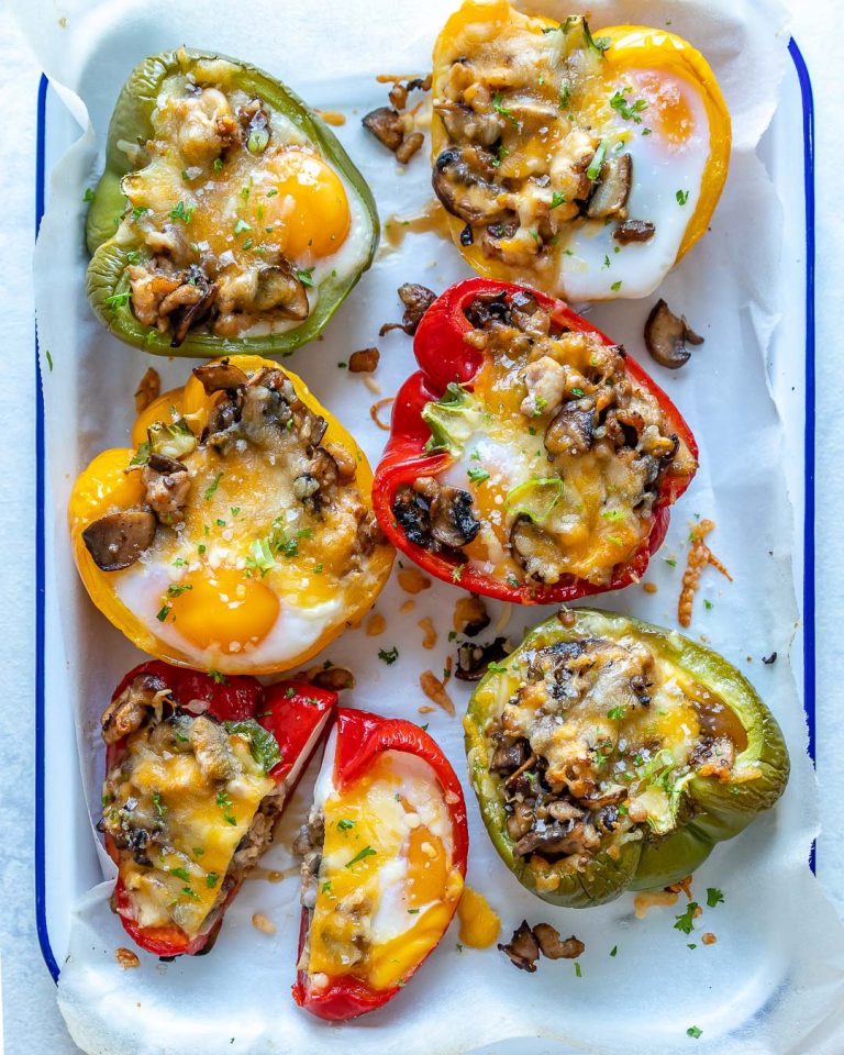 Breakfast Stuffed Peppers | Clean Food Crush