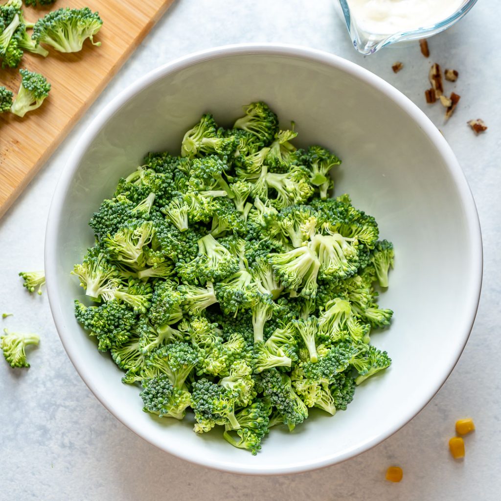 Broccoli + Fresh Corn + Bacon Salad Clean Food Crush