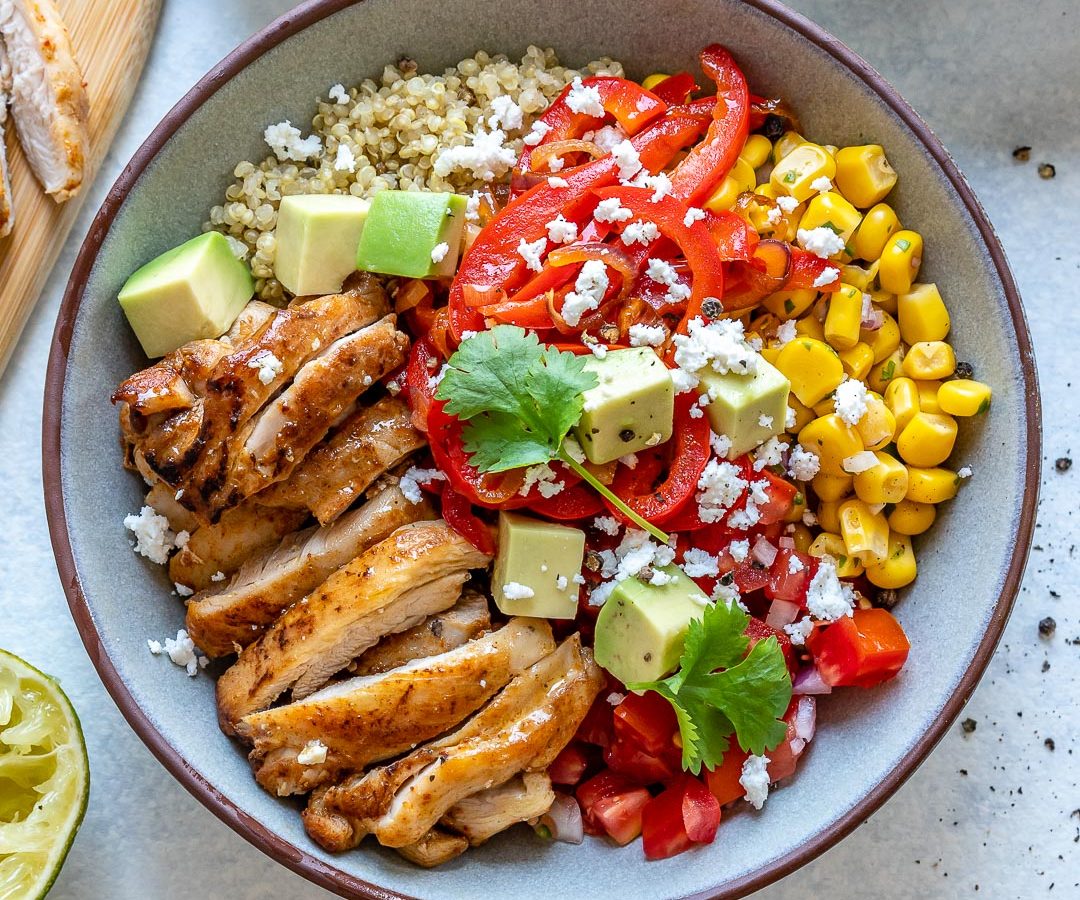 Chipotle Chicken Quinoa Burrito Bowl