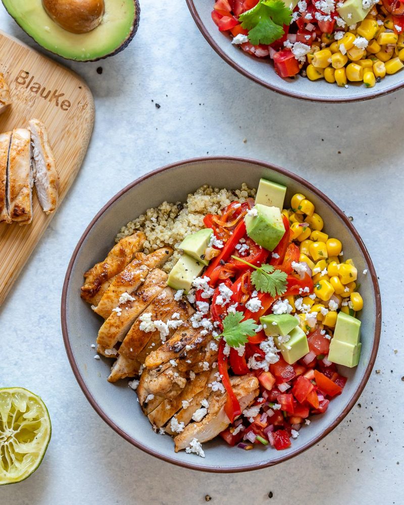 Chicken + Quinoa Burrito Bowls