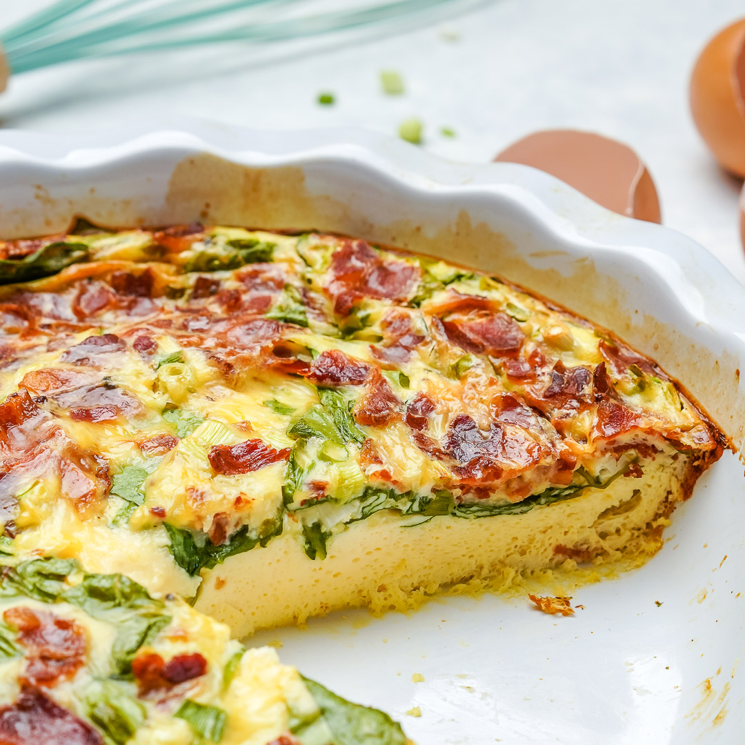Fluffy Crustless Quiche Clean Food Crush