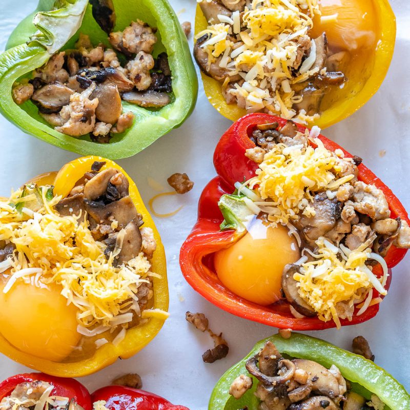 Breakfast Stuffed Peppers | Clean Food Crush