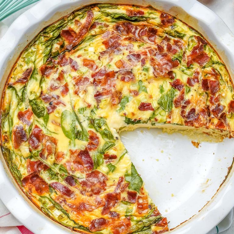 Fluffy Crustless Quiche | Clean Food Crush