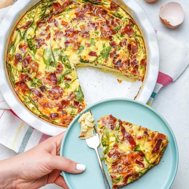 Fluffy Crustless Quiche Clean Food Crush