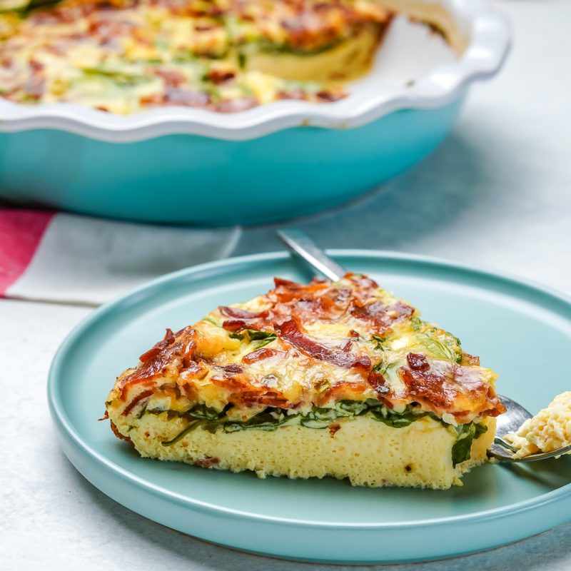 Fluffy Crustless Quiche | Clean Food Crush