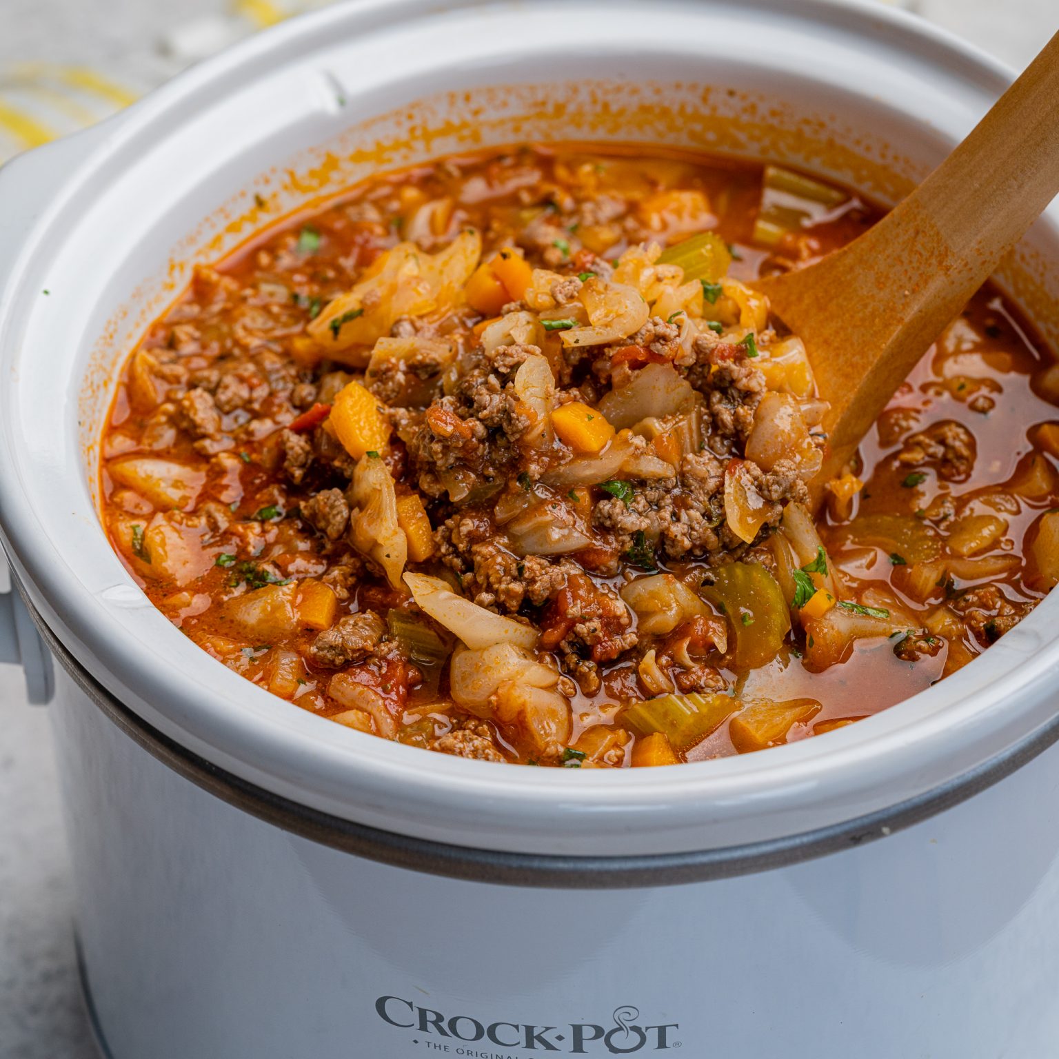 Crockpot Instant Pot Or Stove Top Cabbage Soup With Beef Clean Food