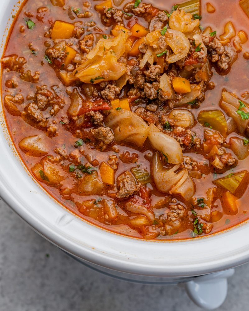 Crockpot, Instant Pot, or Stove top Cabbage Soup With Beef | Clean Food ...