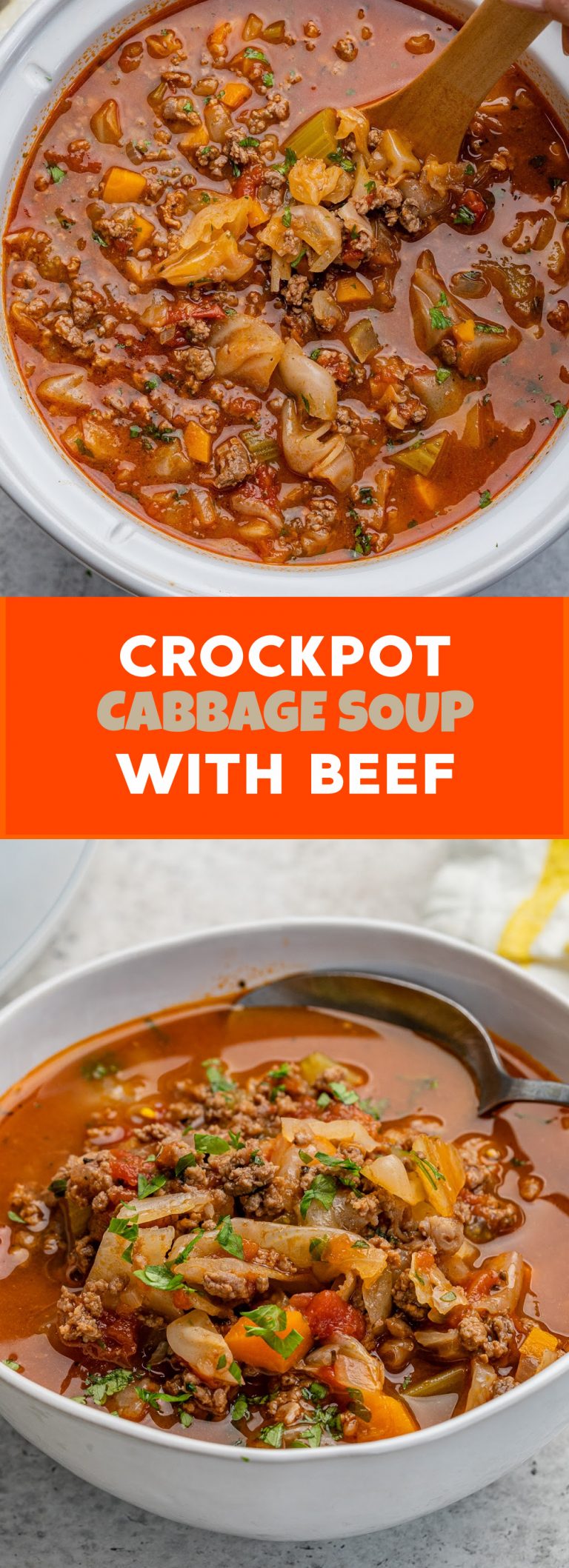 Crockpot, Instant Pot, or Stove top Cabbage Soup With Beef | Clean Food ...