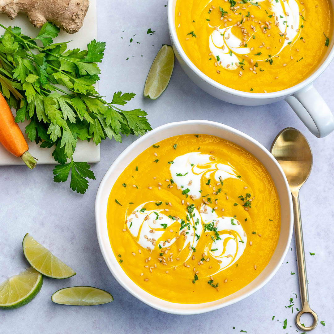 Roasted Carrot Ginger Soup | Clean Food Crush