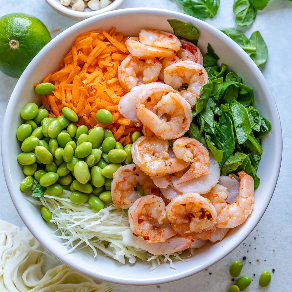 Shrimp Thai ~ Inspired Salad | Clean Food Crush