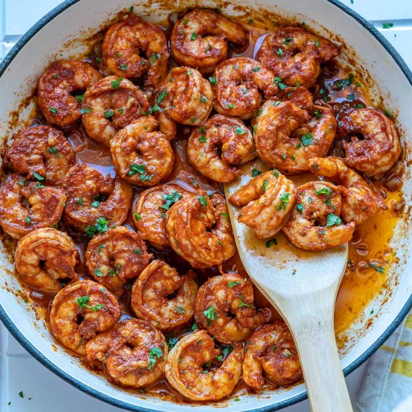 Spicy New Orleans Inspired Shrimp | Clean Food Crush