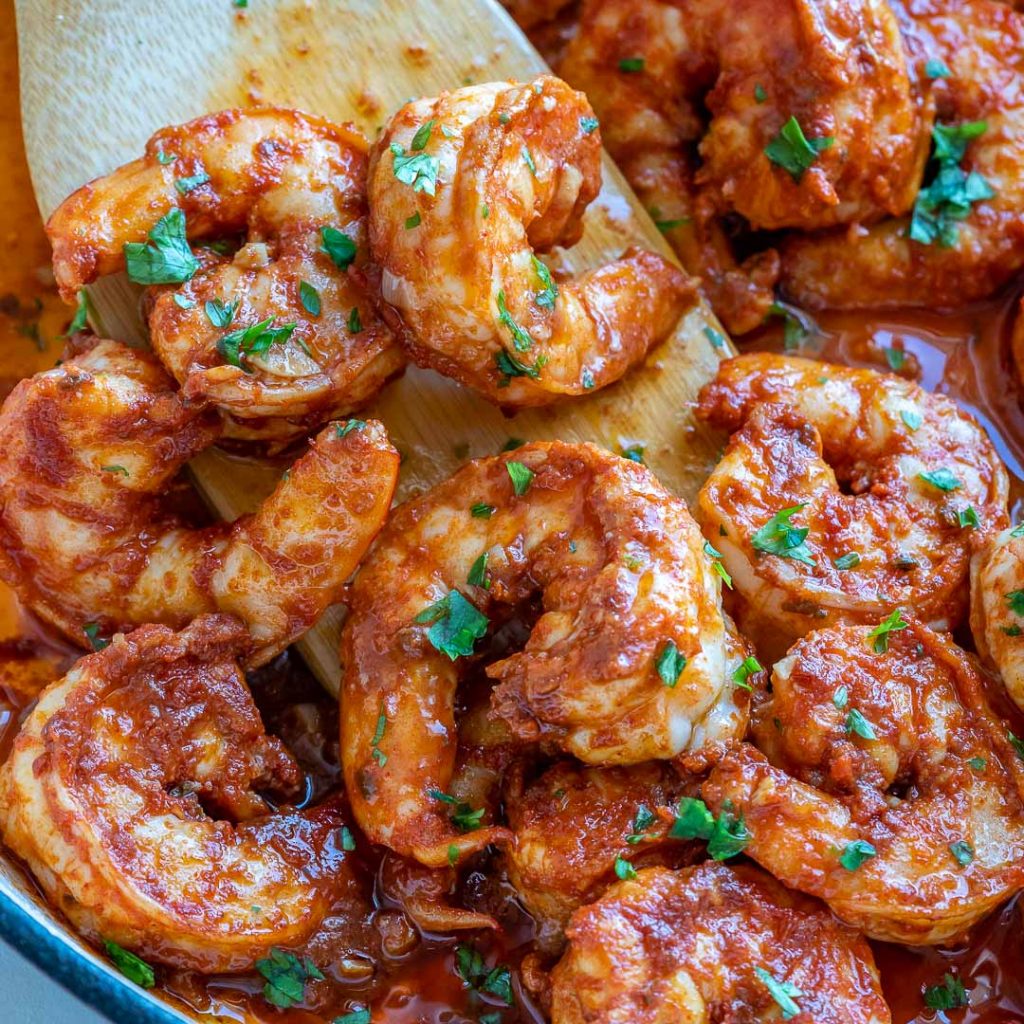 Spicy New Orleans Inspired Shrimp | Clean Food Crush