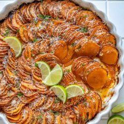 Chili Lime Sweet Potato Gratin