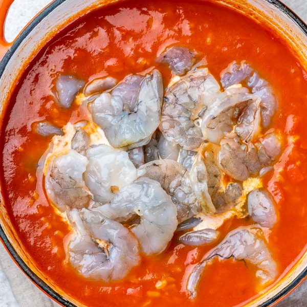 Creamy Shrimp + Rice Soup | Clean Food Crush