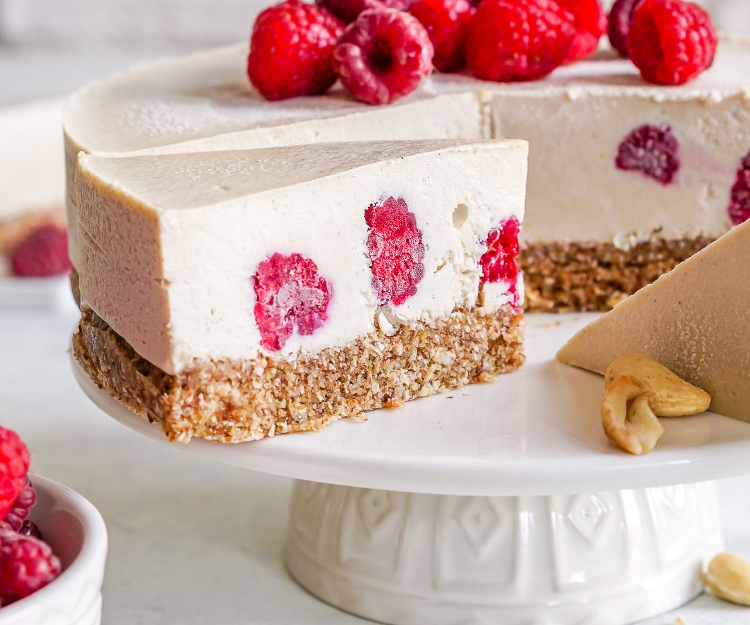 Raspberry + Lemon Cheesecake (No Bake)