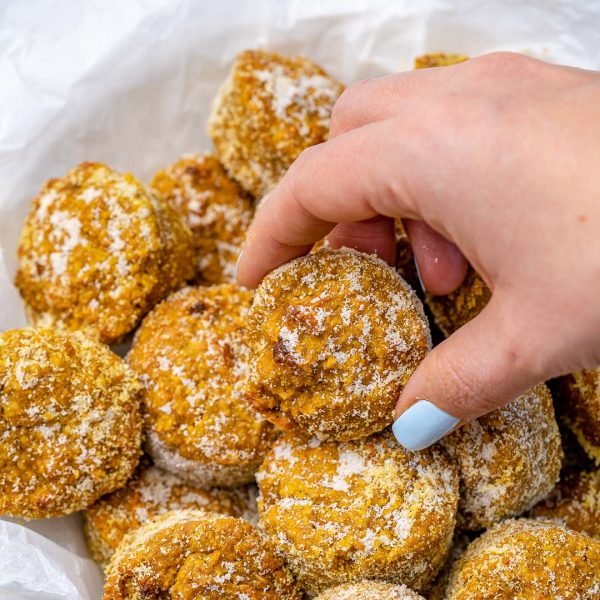 Oatmeal Pumpkin Mini Donut “Holes” Clean Food Crush