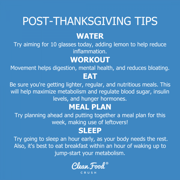 Post-Thanksgiving Survival Guide | Clean Food Crush