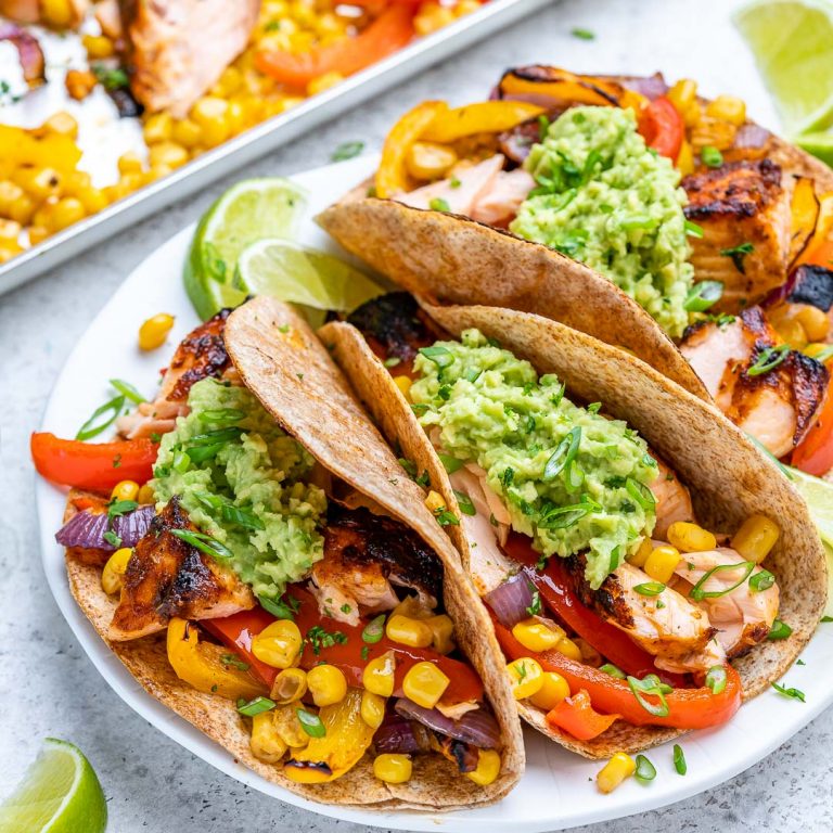 Baked Salmon Fajitas Clean Food Crush