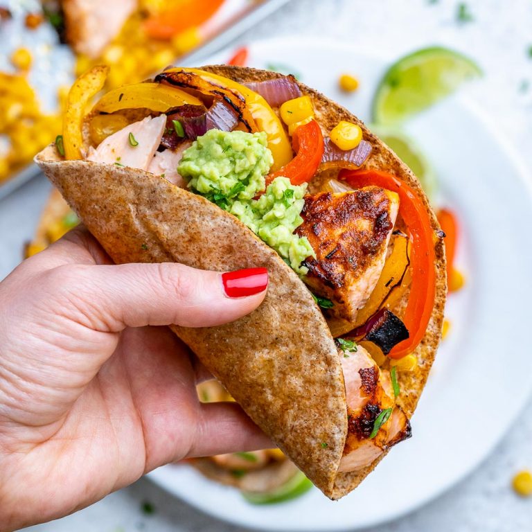 Baked Salmon Fajitas Clean Food Crush