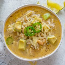 Slow Cooker White Chicken Chili | Clean Food Crush