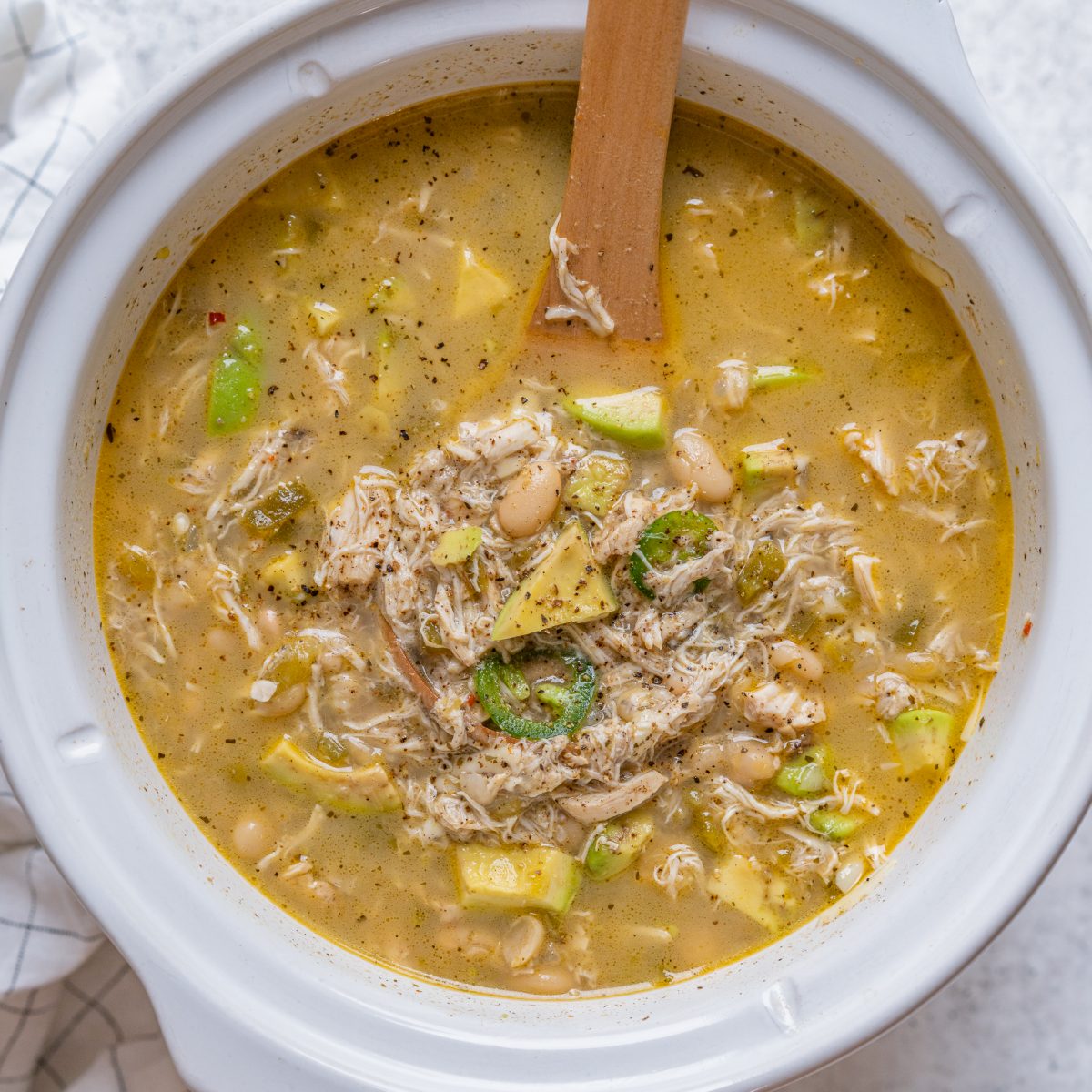 Slow Cooker White Chicken Chili Clean Food Crush