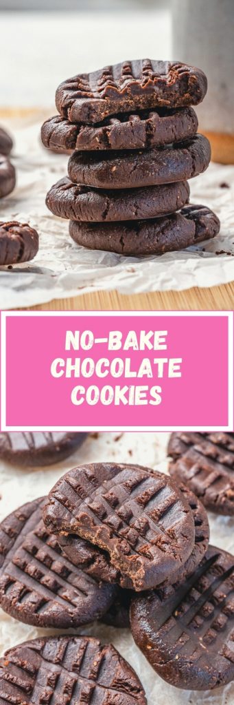 No-Bake 4 Ingredient Chocolate Cookies | Clean Food Crush
