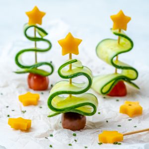 Cucumber Christmas Trees | Clean Food Crush