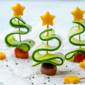 Cucumber Christmas Trees | Clean Food Crush