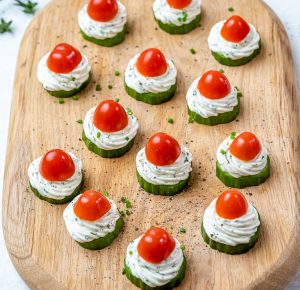 Festive Cucumber Bites | Clean Food Crush